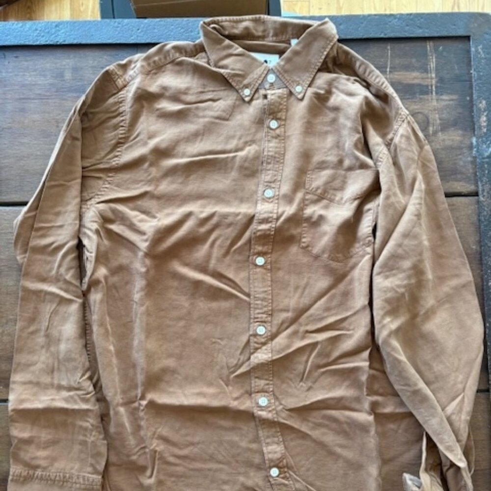 NNO7 Brown Lyocell Levon Shirt XL